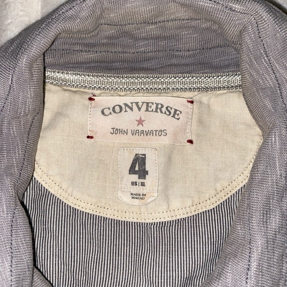 Vintage Mens John Varvatos X Converse Track Jacket Gray Size XL - Picture 6 of 10
